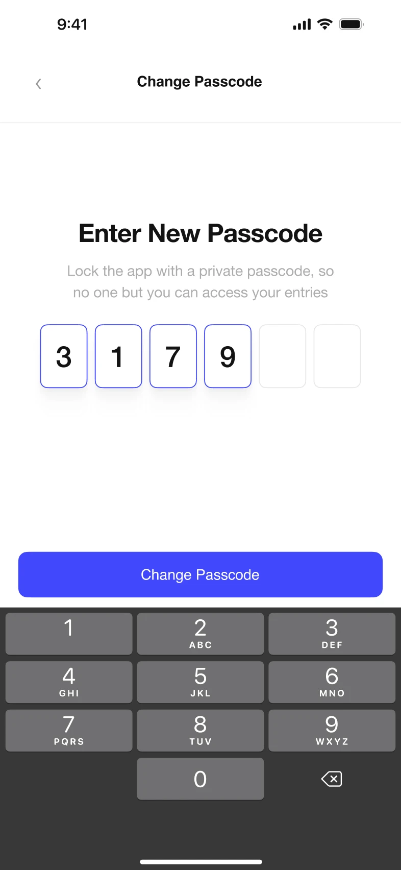 Change Passcode - 4